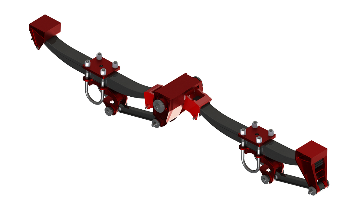 Granning Mechanical Suspension Heavy Duty Offset Overslung Type 100mm