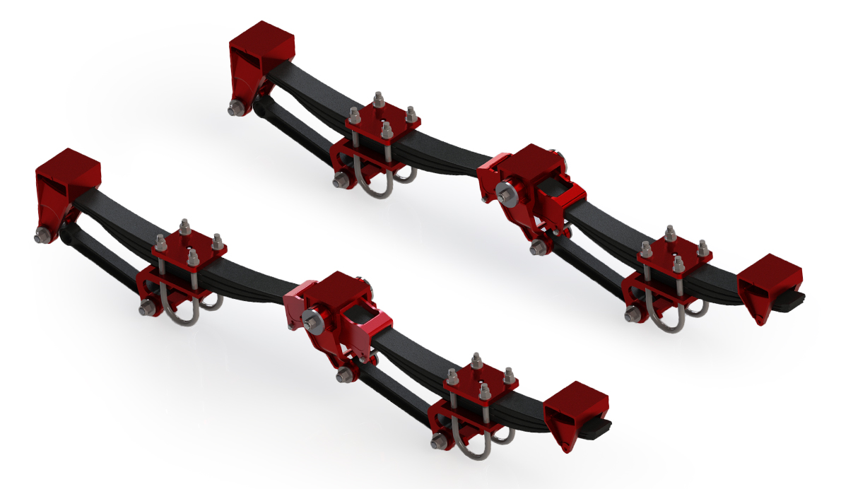 Granning Mechanical Suspension Heavy Duty Overslung Type 100mm