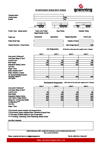 Suspension Request Form