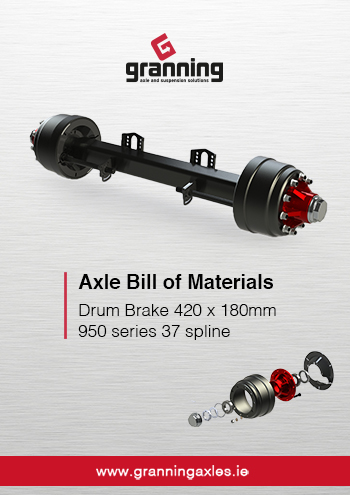 420 x 180mm – 950 series 37 spline Bill of Materials