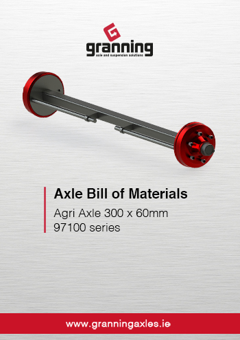 300 x 60mm – 97100 series Agri Axles Bill of Materials