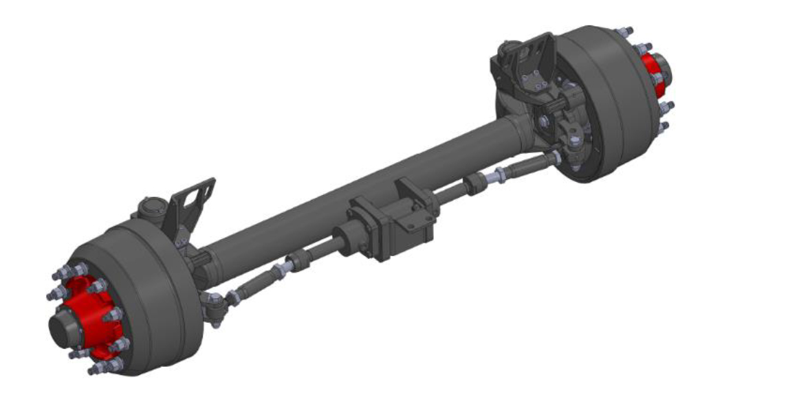 37253- Forced steer hydraulic ram. 37253- Forced steer hydraulic ram.
