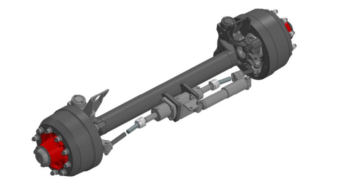 37293 – Self steer hydraulic ram. Hydraulic ram integrated with track rod 37293 - Self steer hydraulic ram. Hydraulic ram integrated with track rod
